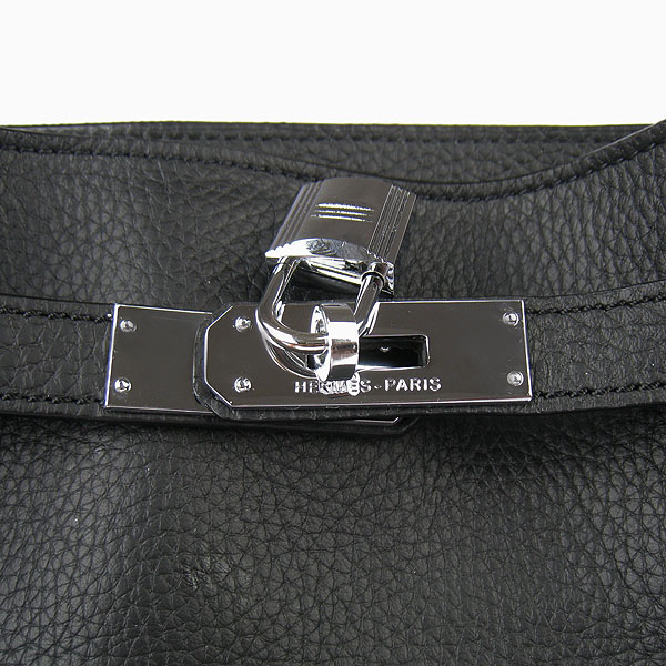 Replica Hermes Jypsiere 34 Togo Leather Messenger Bag Black H2804 - 1:1 Copy